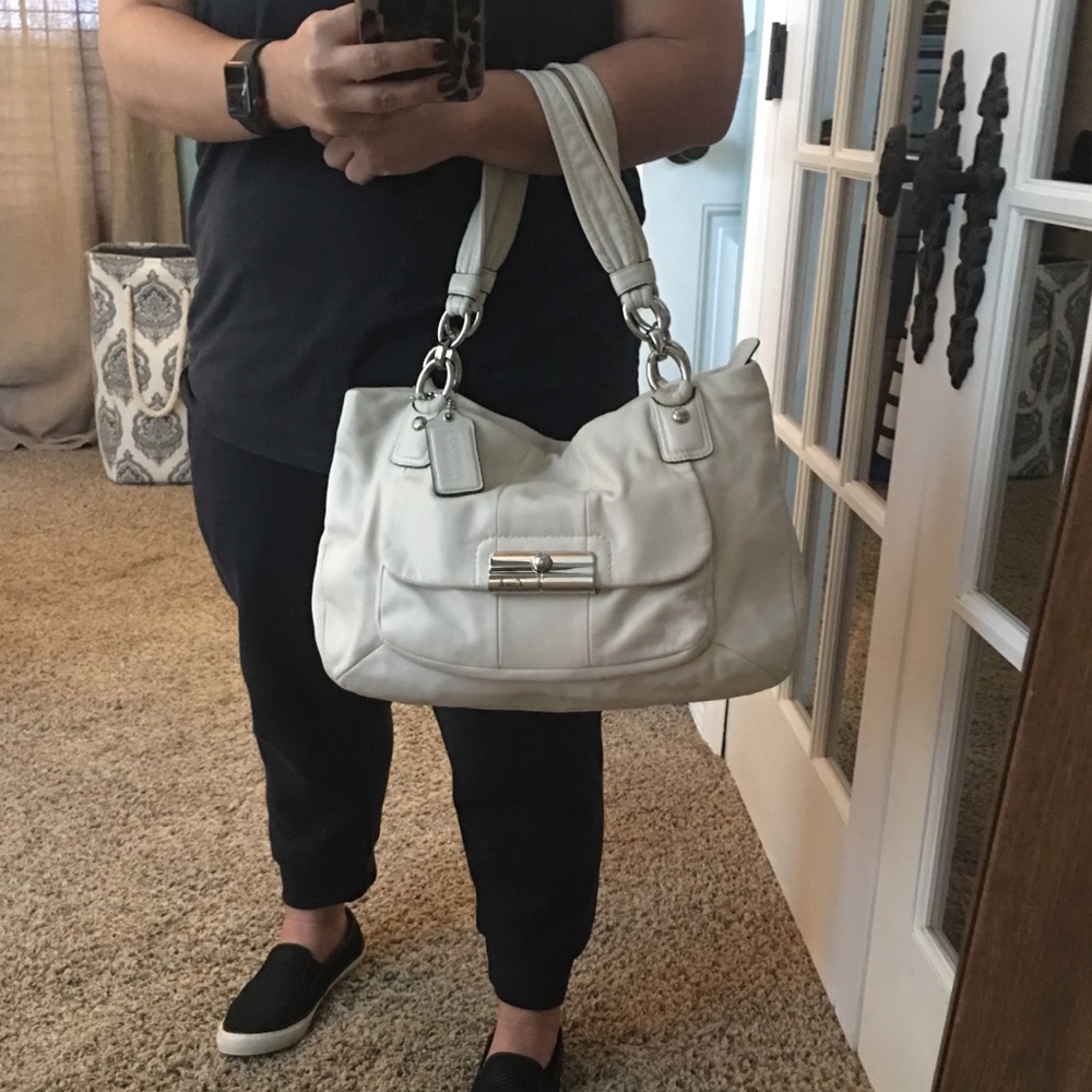 Coach Kristin Leather ZIP Tote Hobo Shoulder Bag